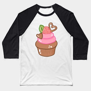Kawaii Cupcake Baseball T-Shirt